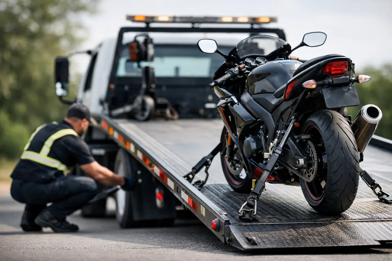Motorcycle Towing Process Explained for Riders