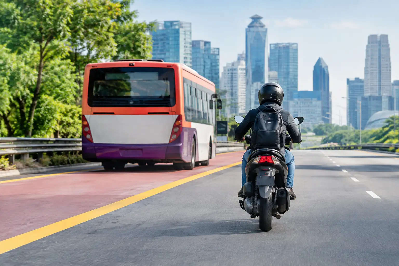 Can Motorcycles Use Bus Lanes in Singapore?